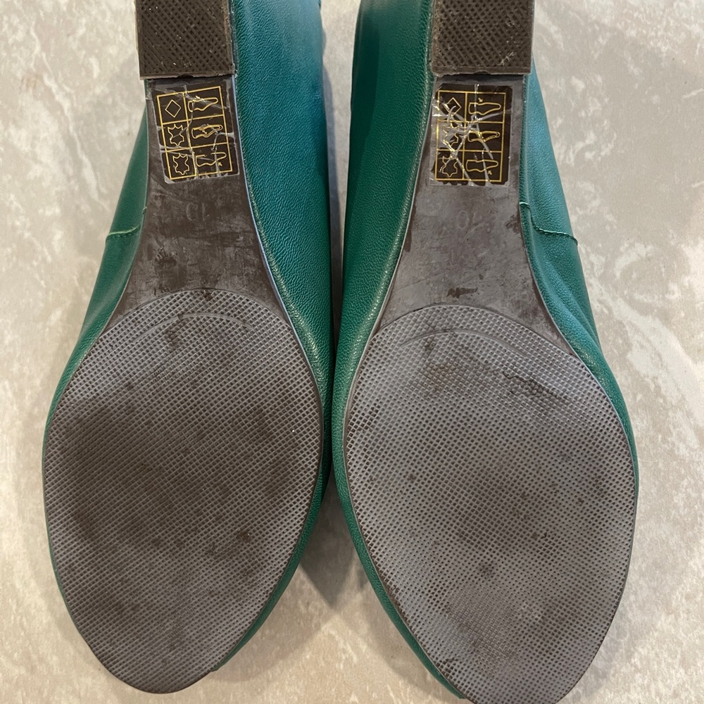 Jeffrey Campbell Green Wedge Shoes - Picture 13 of 14